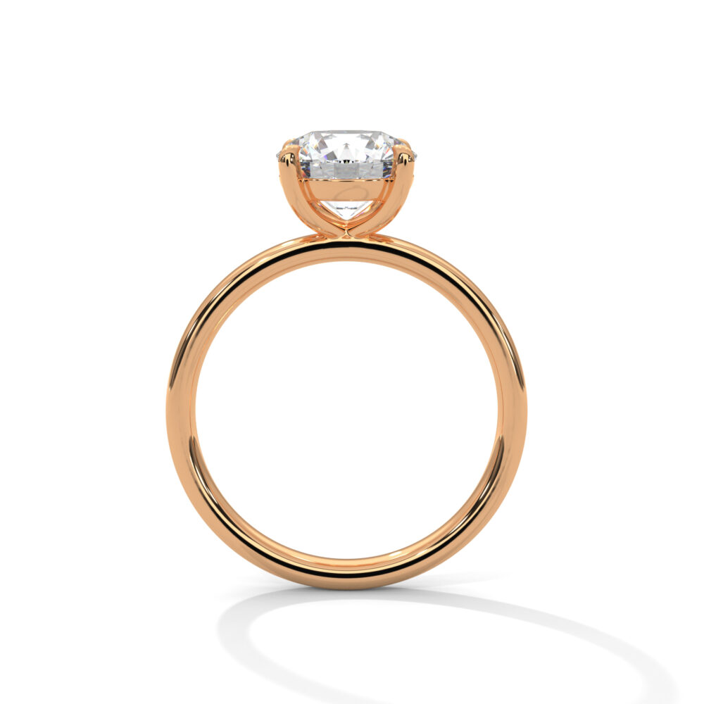 1 CT Round Lab Grown Diamond Ring for Women - Image 11