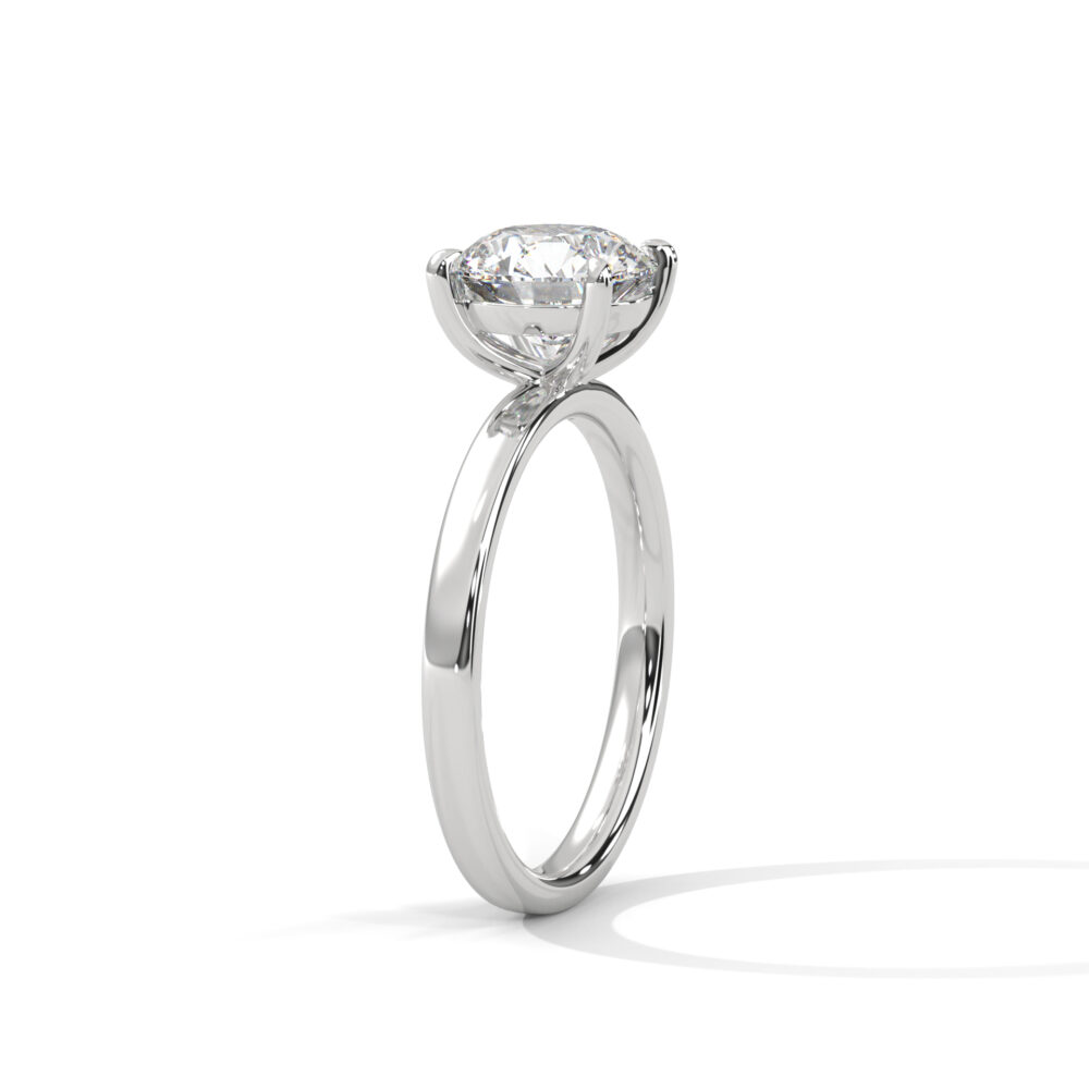 1 CT Round Lab Grown Diamond Ring for Women - Image 7