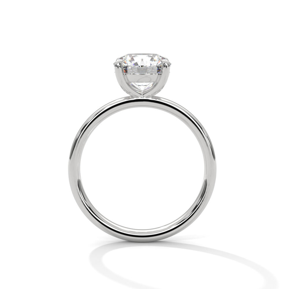 1 CT Round Lab Grown Diamond Ring for Women - Image 8