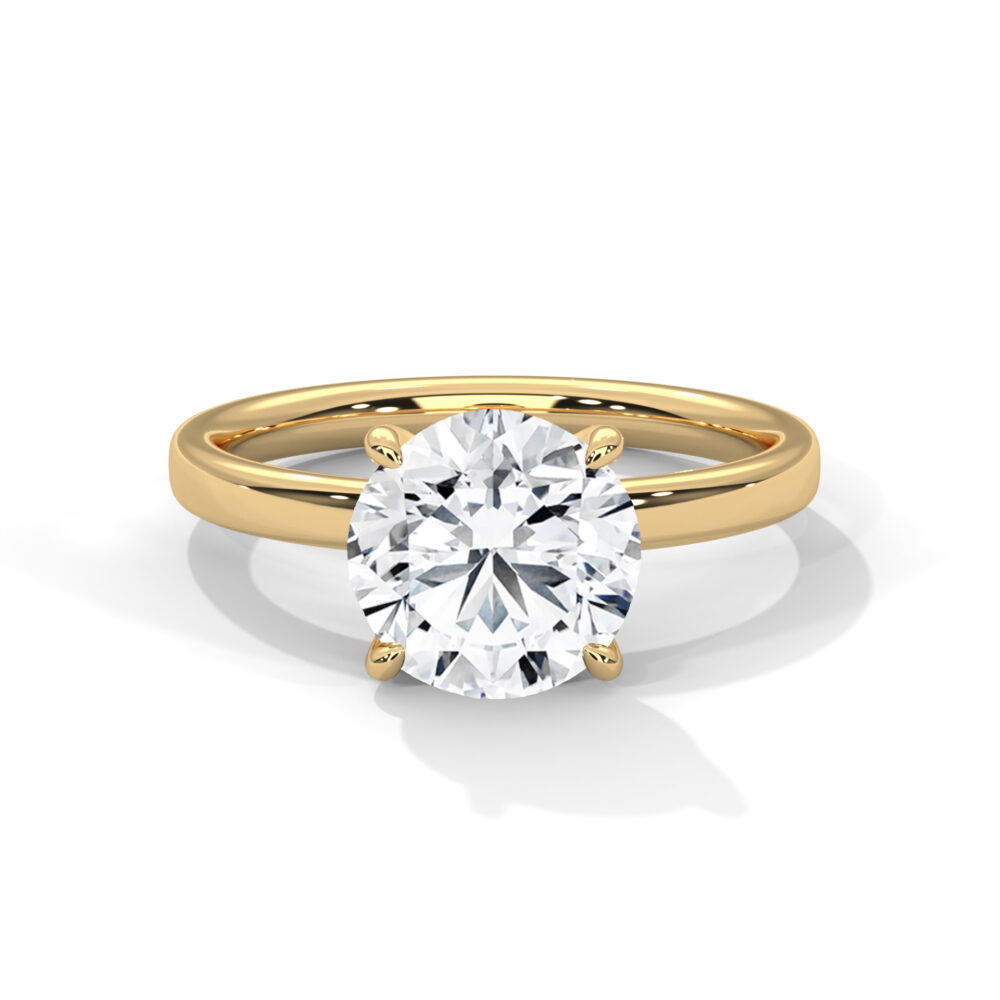 1 CT Round Lab Grown Diamond Ring for Women