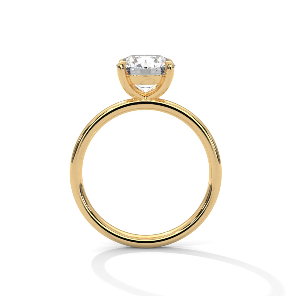 1 CT Round Lab Grown Diamond Ring for Women - Image 4
