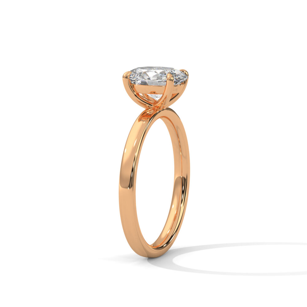 1.5 CT Oval Brilliant Lab Grown Diamond Engagement Ring for Women - Image 6