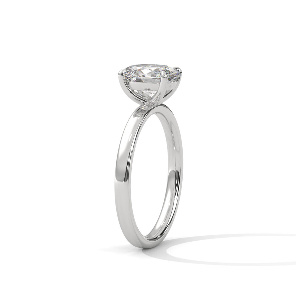 1.5 CT Oval Brilliant Lab Grown Diamond Engagement Ring for Women - Image 3