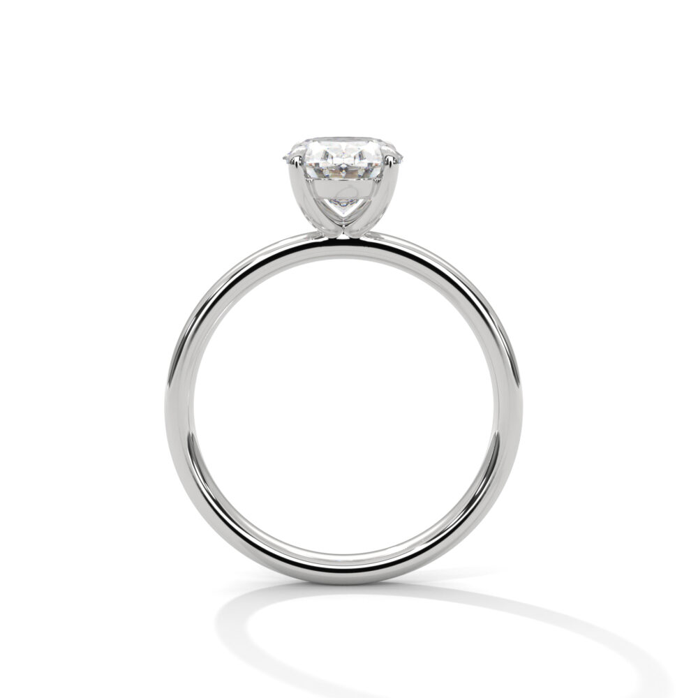 1.5 CT Oval Brilliant Lab Grown Diamond Engagement Ring for Women - Image 4