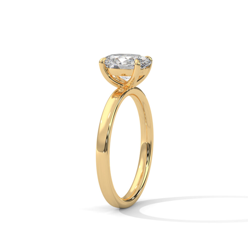 1.5 CT Oval Brilliant Lab Grown Diamond Engagement Ring for Women - Image 10