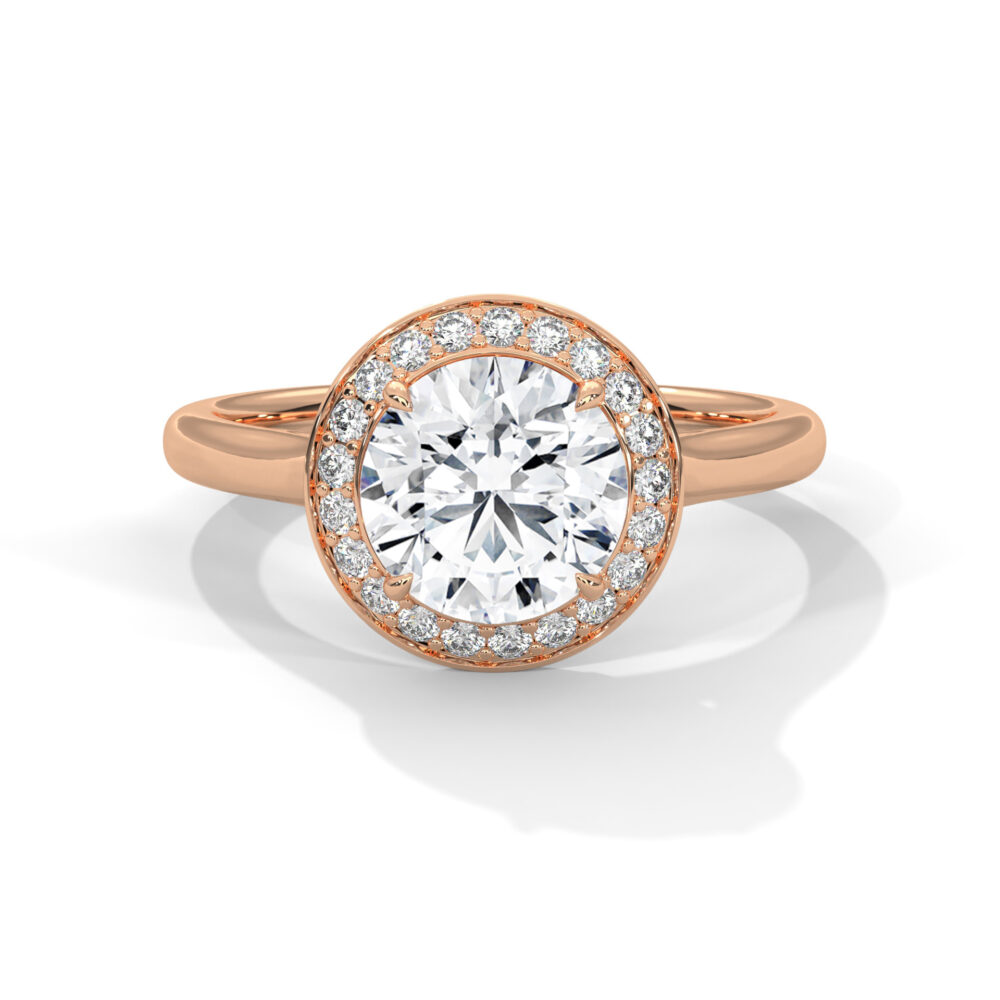 1.5 CT Round Lab Grown Diamond Engagement Ring for Women - Image 5