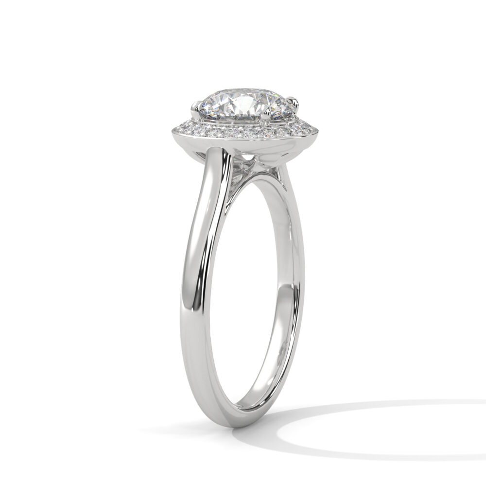 1.5 CT Round Lab Grown Diamond Engagement Ring for Women - Image 3