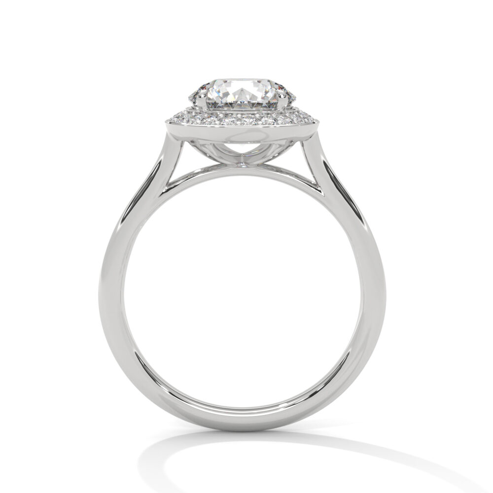 1.5 CT Round Lab Grown Diamond Engagement Ring for Women - Image 4