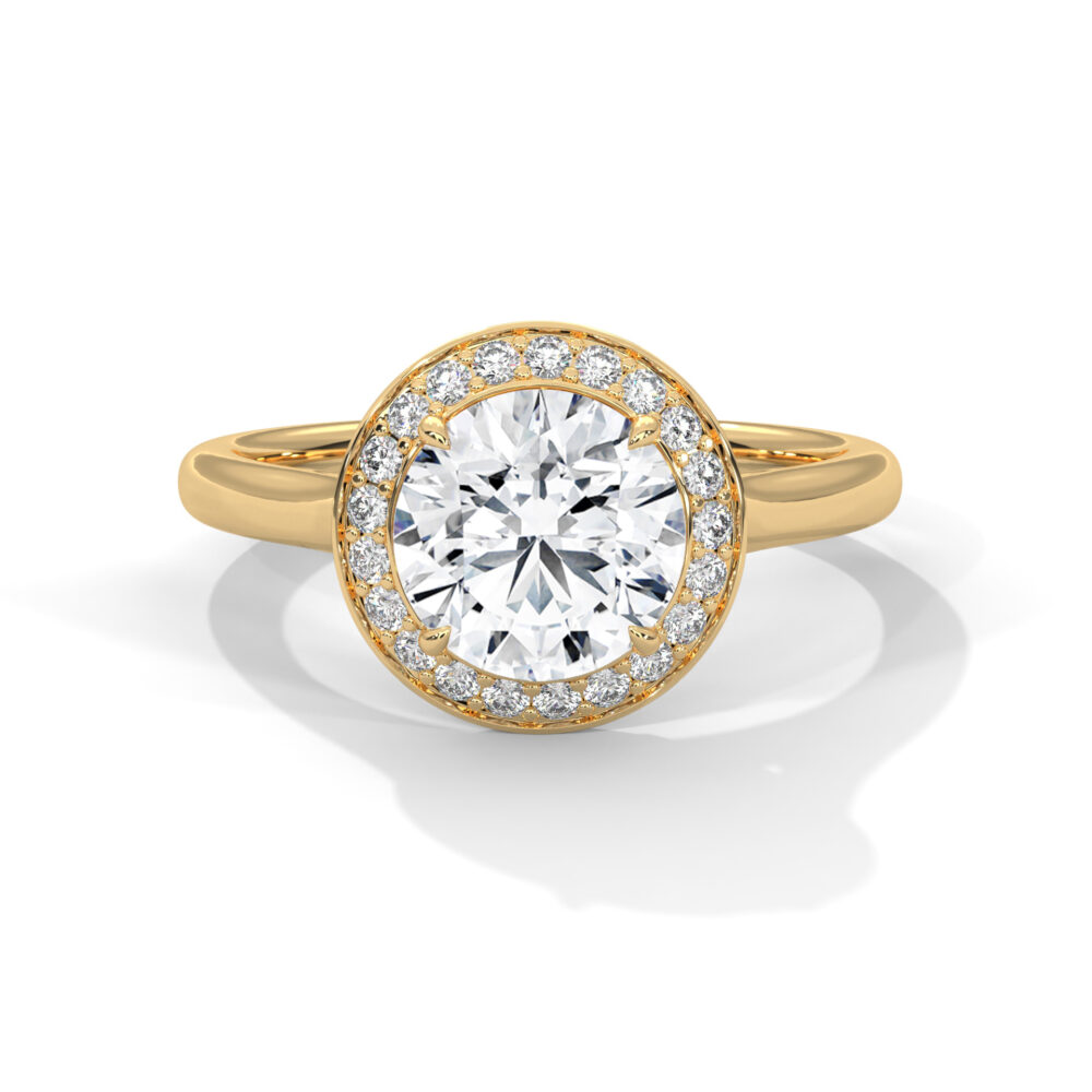 1.5 CT Round Lab Grown Diamond Engagement Ring for Women - Image 9