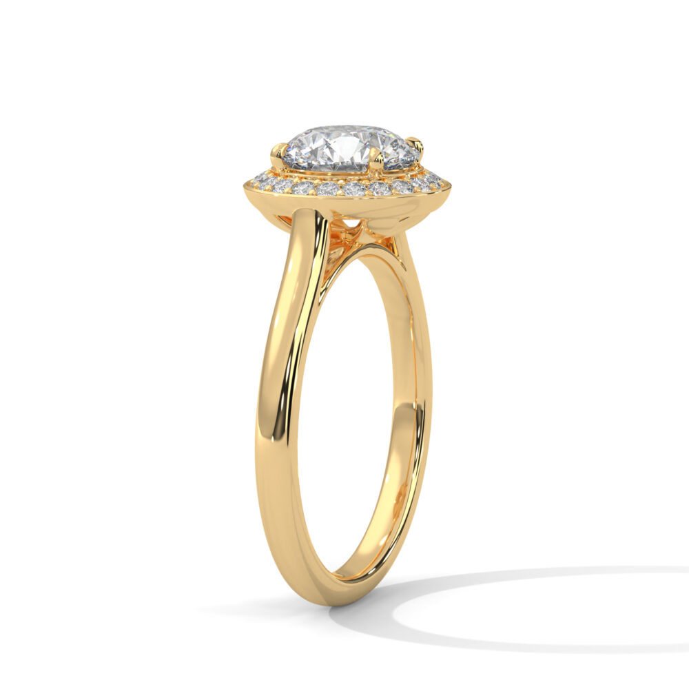 1.5 CT Round Lab Grown Diamond Engagement Ring for Women - Image 10