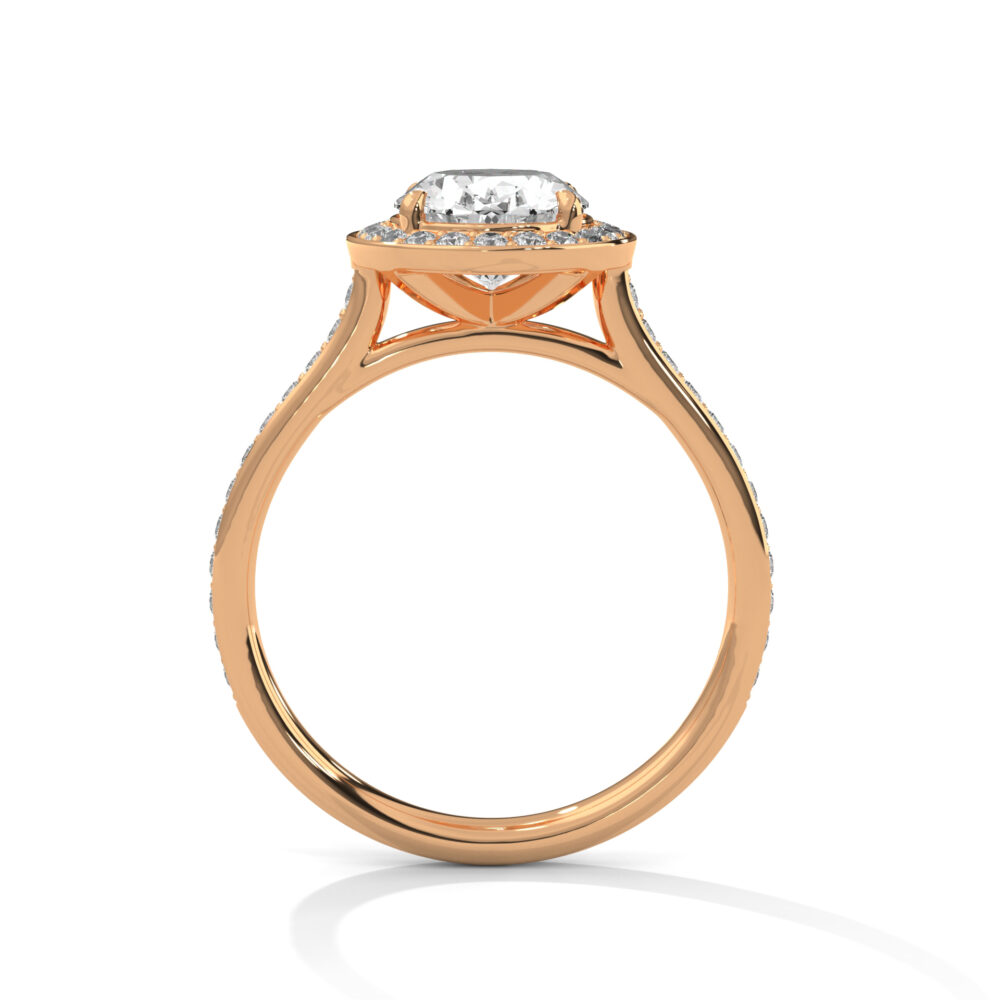 1.5 CT Oval Brilliant Cut Lab Grown Diamond Engagement Ring for Women - Image 6