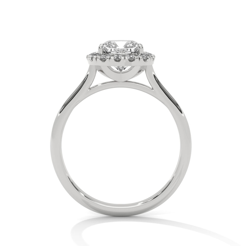 1.5 CT Square Cushion Cut Lab Grown Diamond Engagement Ring for women - Image 8