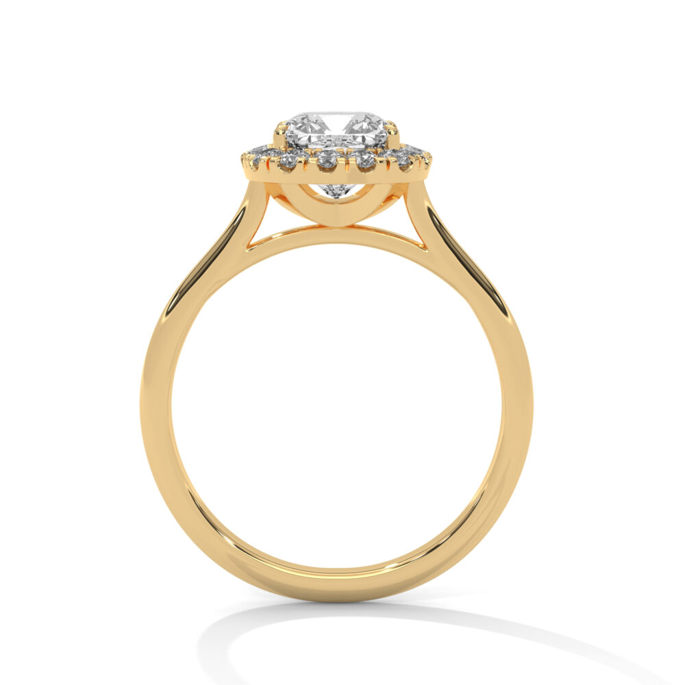 1.5 CT Square Cushion Cut Lab Grown Diamond Engagement Ring for women - Image 4
