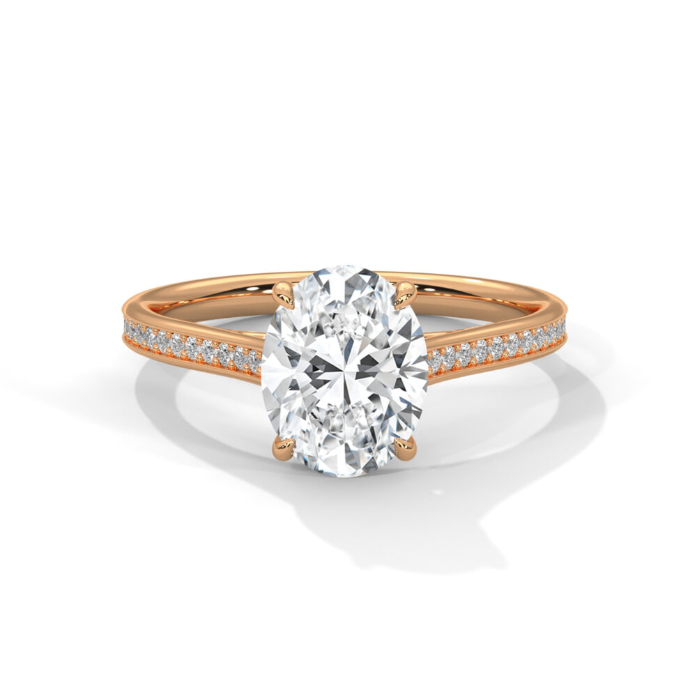 2 CT Best Oval Lab Grown Diamond Engagement Ring for Women - Image 5