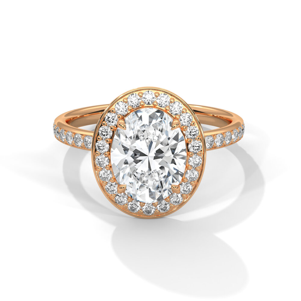 2 CT Innovate Oval Lab Grown Diamond Engagement Ring for Women - Image 6