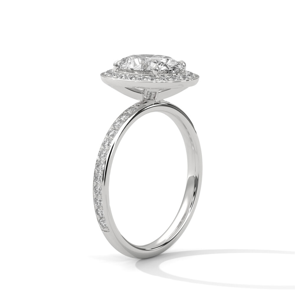 2 CT Innovate Oval Lab Grown Diamond Engagement Ring for Women - Image 4