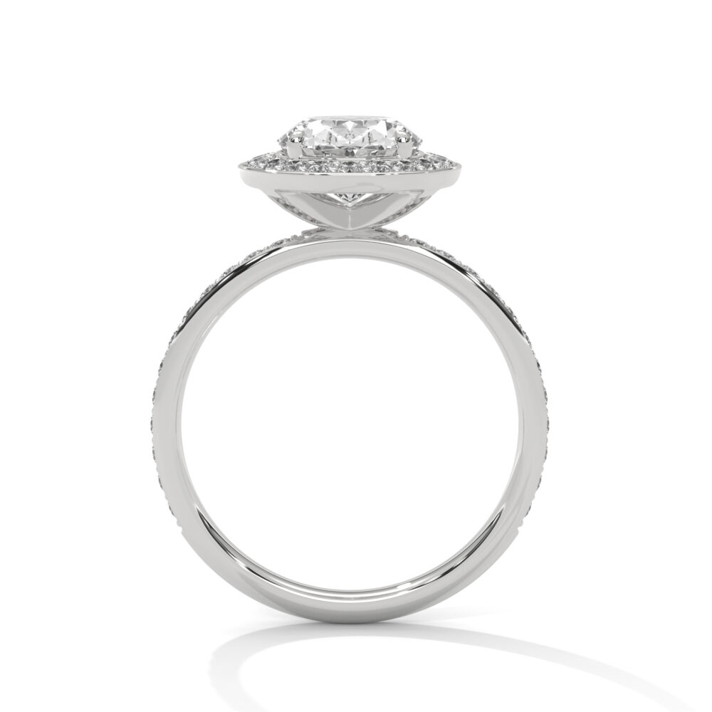 2 CT Innovate Oval Lab Grown Diamond Engagement Ring for Women - Image 3