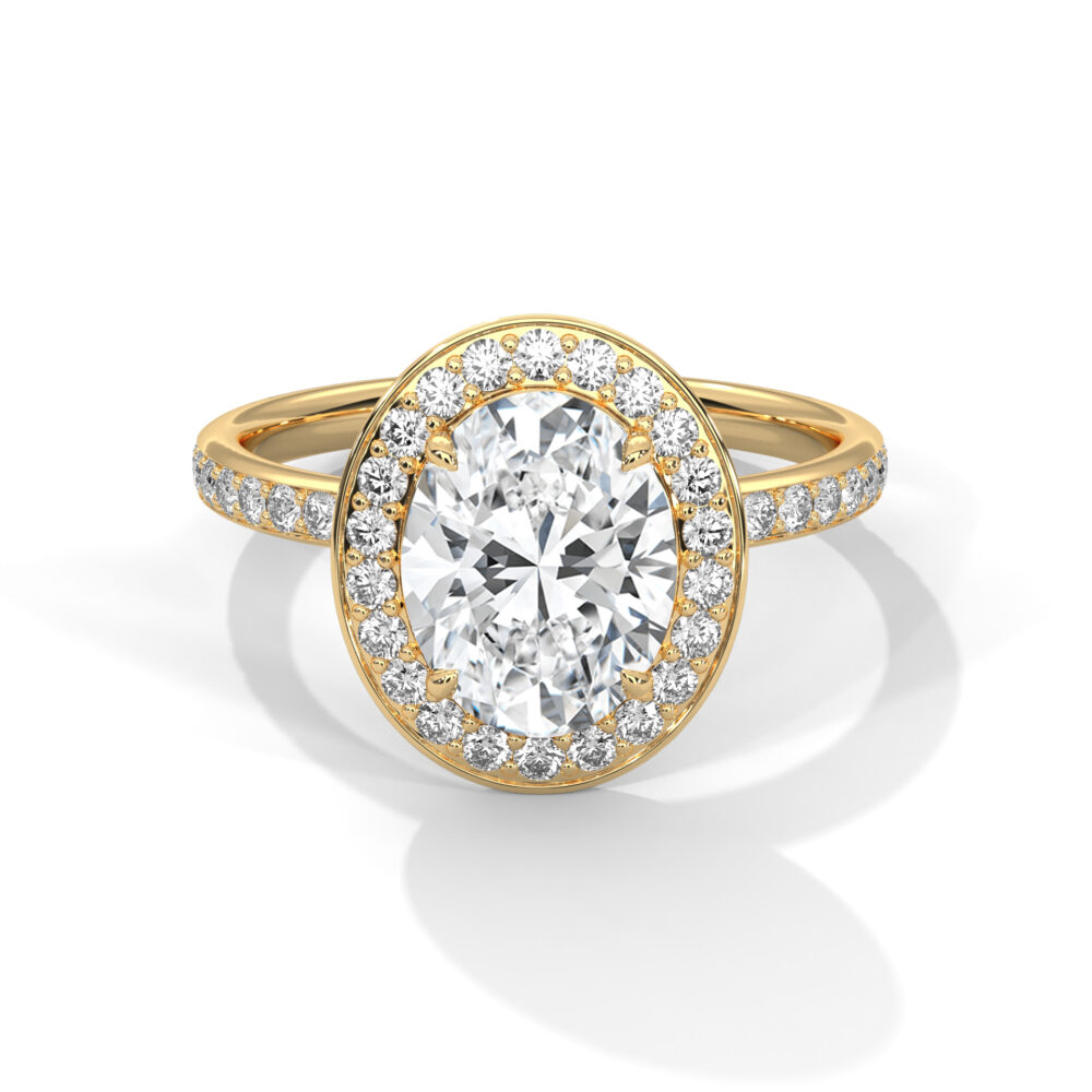2 CT Innovate Oval Lab Grown Diamond Engagement Ring for Women - Image 9