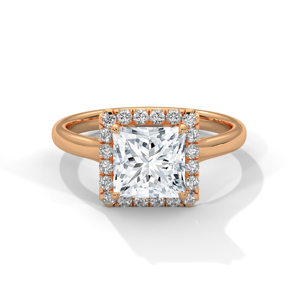 1 CT Princess Cut Lab Diamond Engagement Ring for Women - Image 5