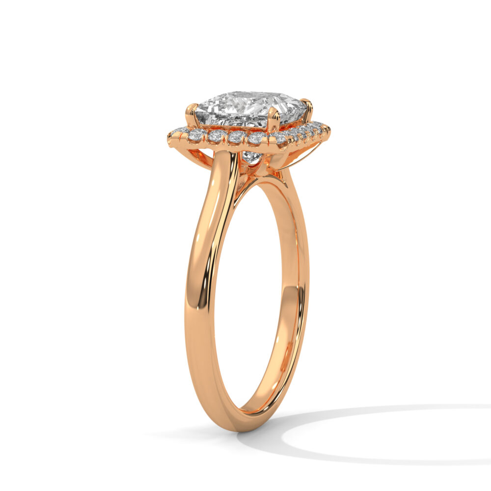 1 CT Princess Cut Lab Diamond Engagement Ring for Women - Image 7
