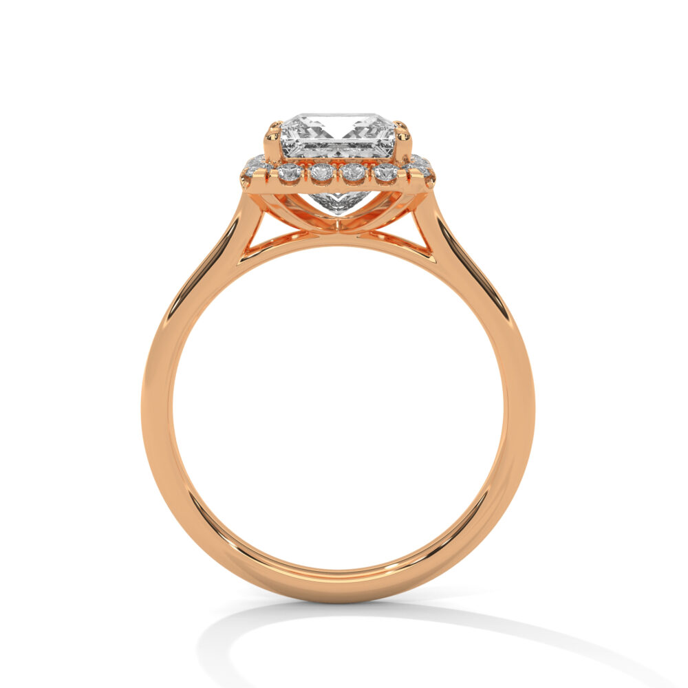 1 CT Princess Cut Lab Diamond Engagement Ring for Women - Image 8