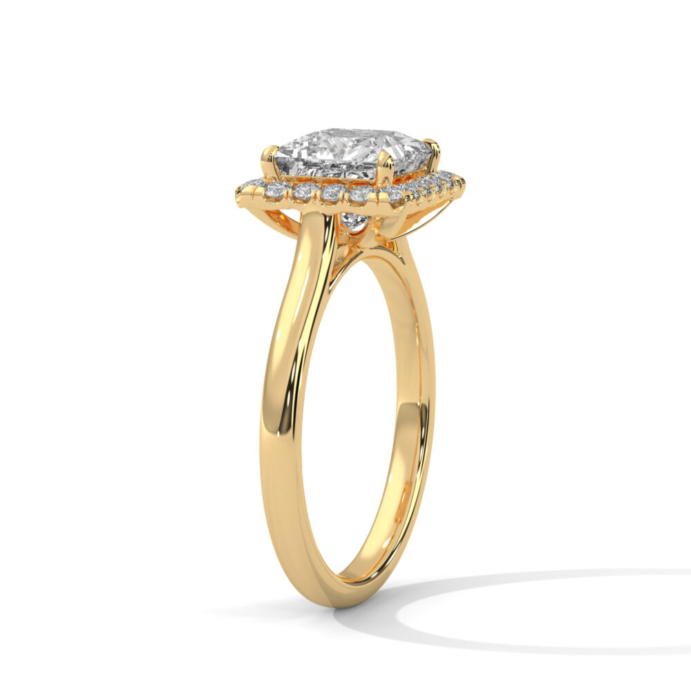1 CT Princess Cut Lab Diamond Engagement Ring for Women - Image 10