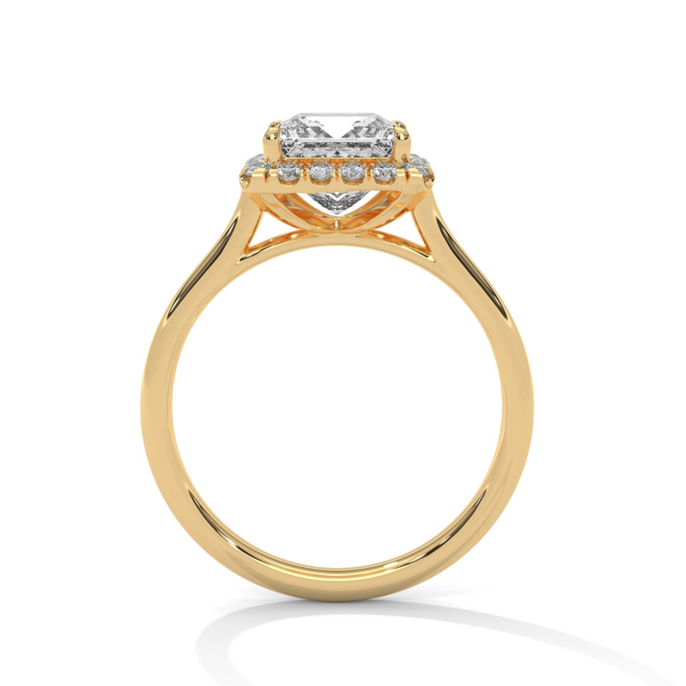 1 CT Princess Cut Lab Diamond Engagement Ring for Women - Image 11
