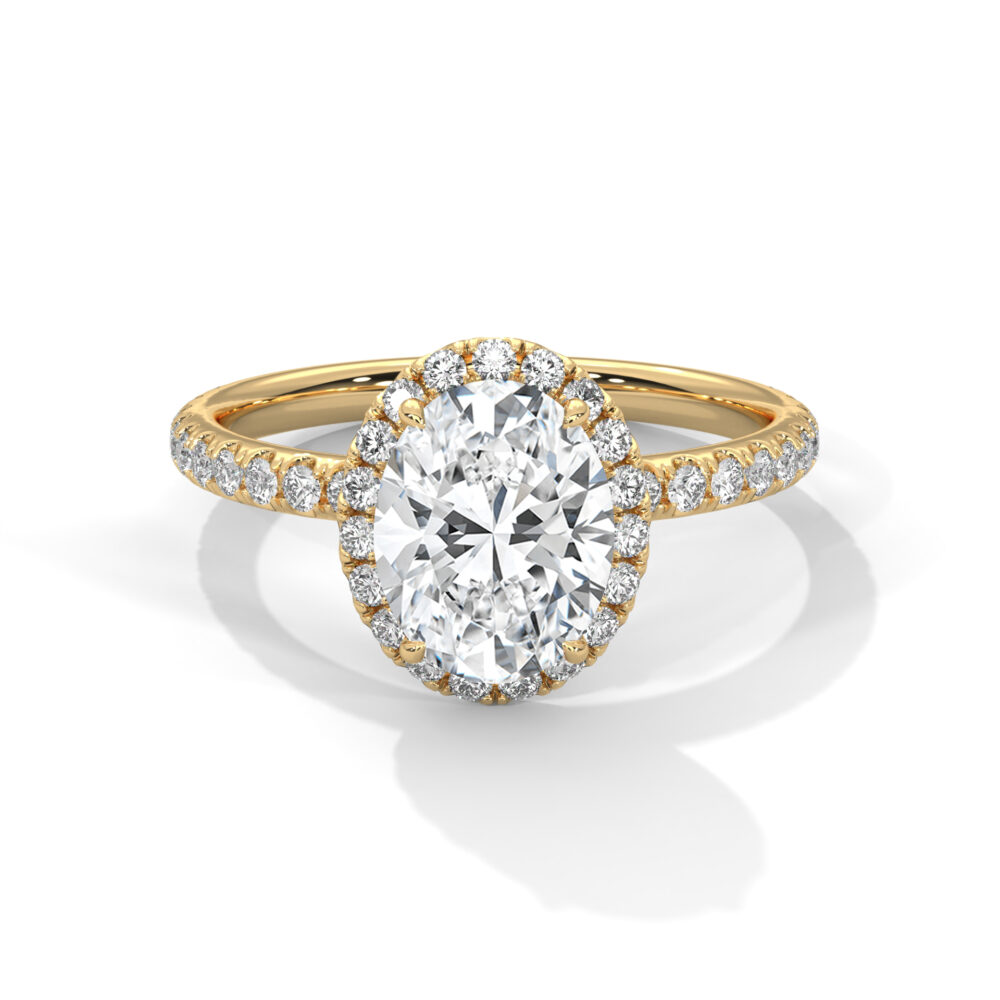 1.5 CT Oval Brilliant Cut Lab Grown Diamond Engagement Ring - Image 7