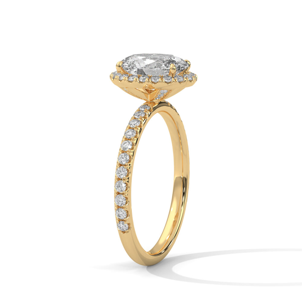 1.5 CT Oval Brilliant Cut Lab Grown Diamond Engagement Ring - Image 8
