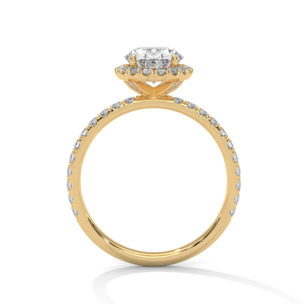1.5 CT Oval Brilliant Cut Lab Grown Diamond Engagement Ring - Image 9