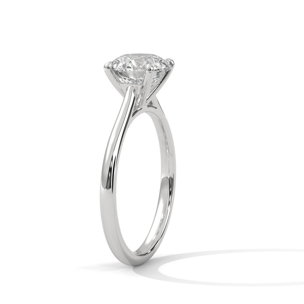 2 CT Round Lab Grown Diamond Engagement,Solitaire Ring - Image 2