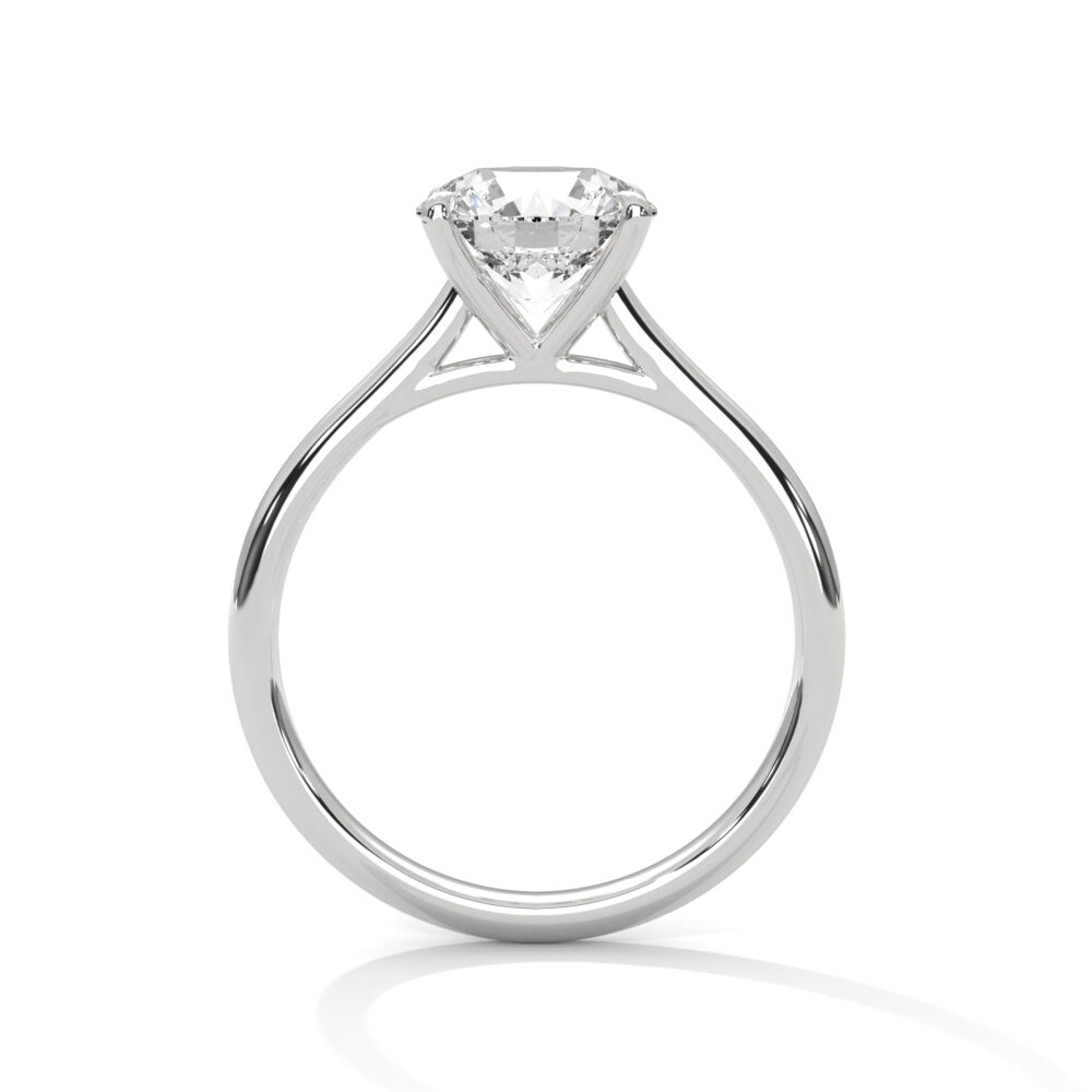 2 CT Round Lab Grown Diamond Engagement,Solitaire Ring - Image 4