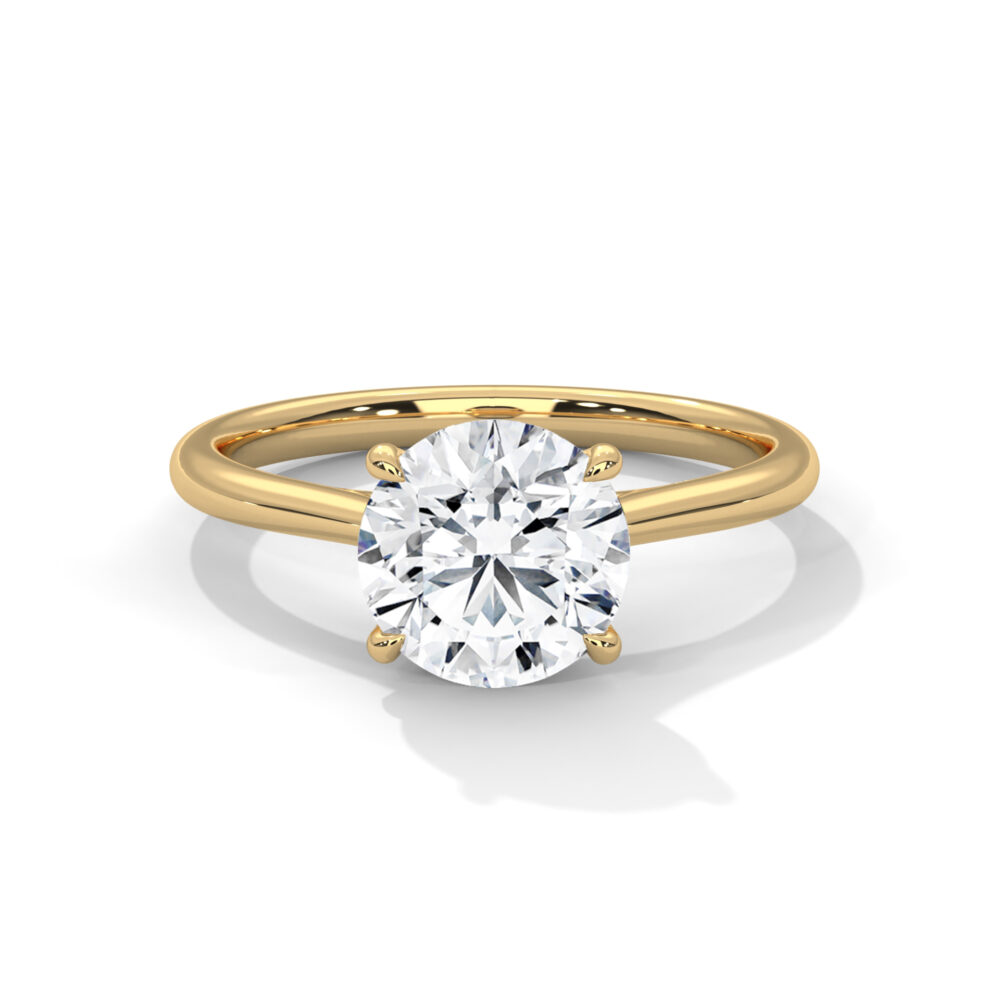 2 CT Round Lab Grown Diamond Engagement,Solitaire Ring - Image 9
