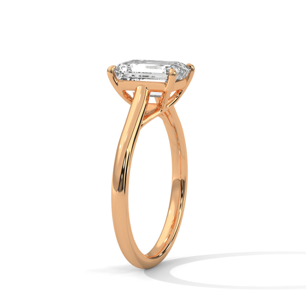 2 CT Emerald Cut Diamond Engagement Ring, EF/VVS Lab Grown Diamond Ring - Image 7