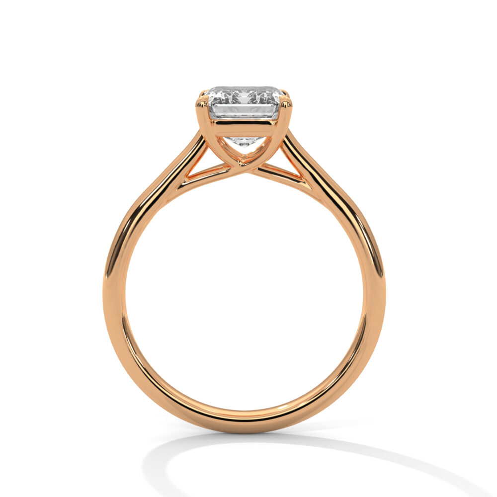 2 CT Emerald Cut Diamond Engagement Ring, EF/VVS Lab Grown Diamond Ring - Image 8