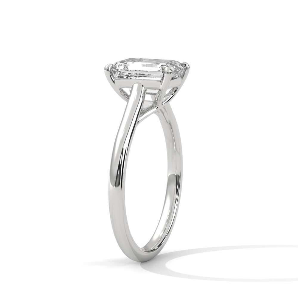 2 CT Emerald Cut Diamond Engagement Ring, EF/VVS Lab Grown Diamond Ring - Image 11