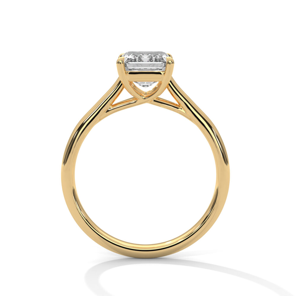 2 CT Emerald Cut Diamond Engagement Ring, EF/VVS Lab Grown Diamond Ring - Image 4