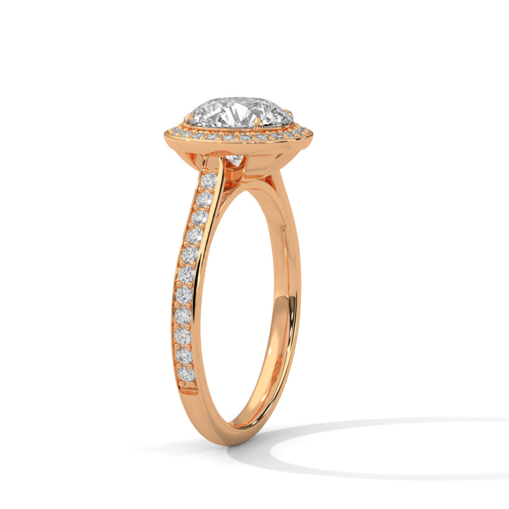 2 CT Round lab Grown Diamond Engagement Ring for Women - Image 8