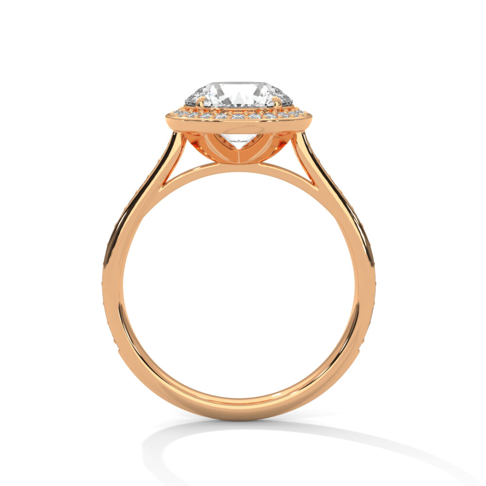 2 CT Round lab Grown Diamond Engagement Ring for Women - Image 7