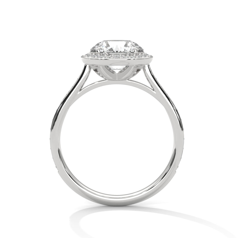 2 CT Round lab Grown Diamond Engagement Ring for Women - Image 11