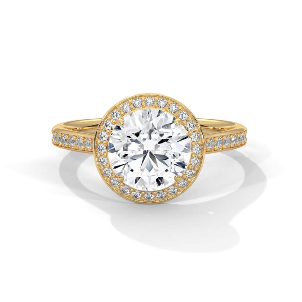 2 CT Round lab Grown Diamond Engagement Ring for Women