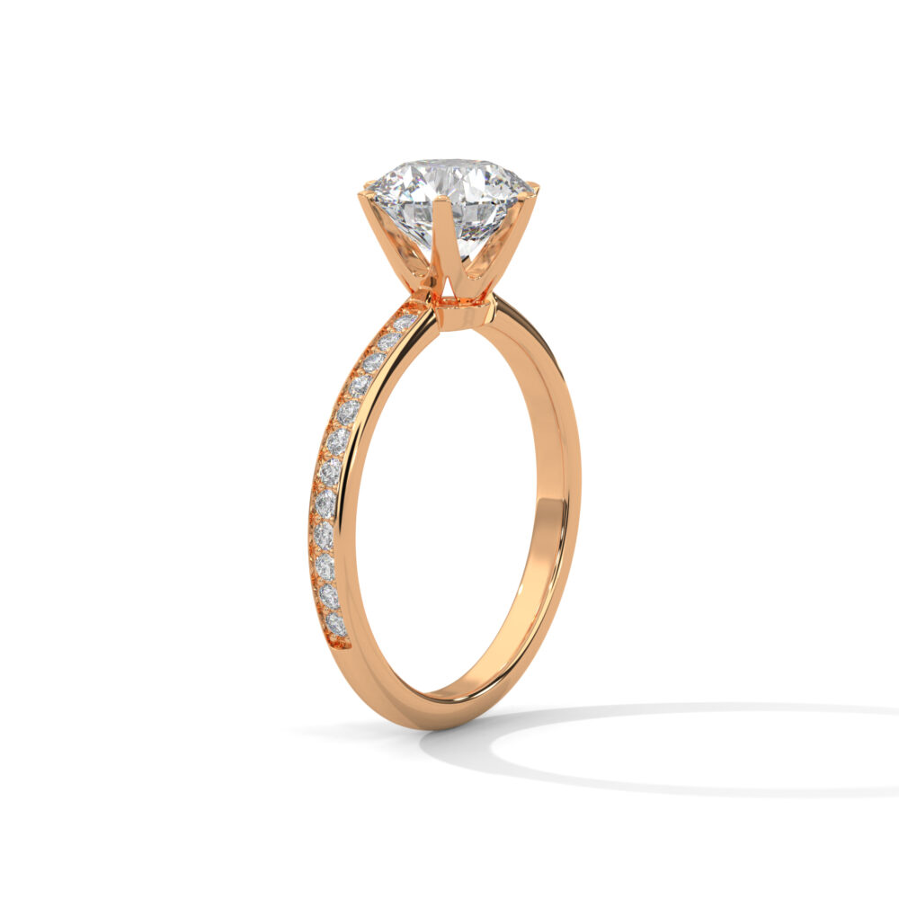 1.5 CT Round Lab Grown Diamond Halo Engagement Ring for Women - Image 5