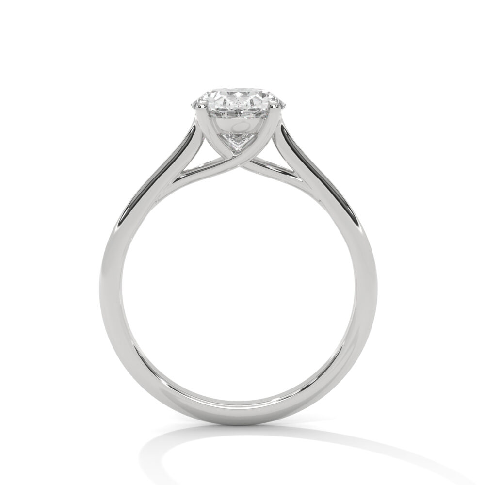 3 CT Oval cut Lab Grown Diamond Engagement Ring for Women - Image 4
