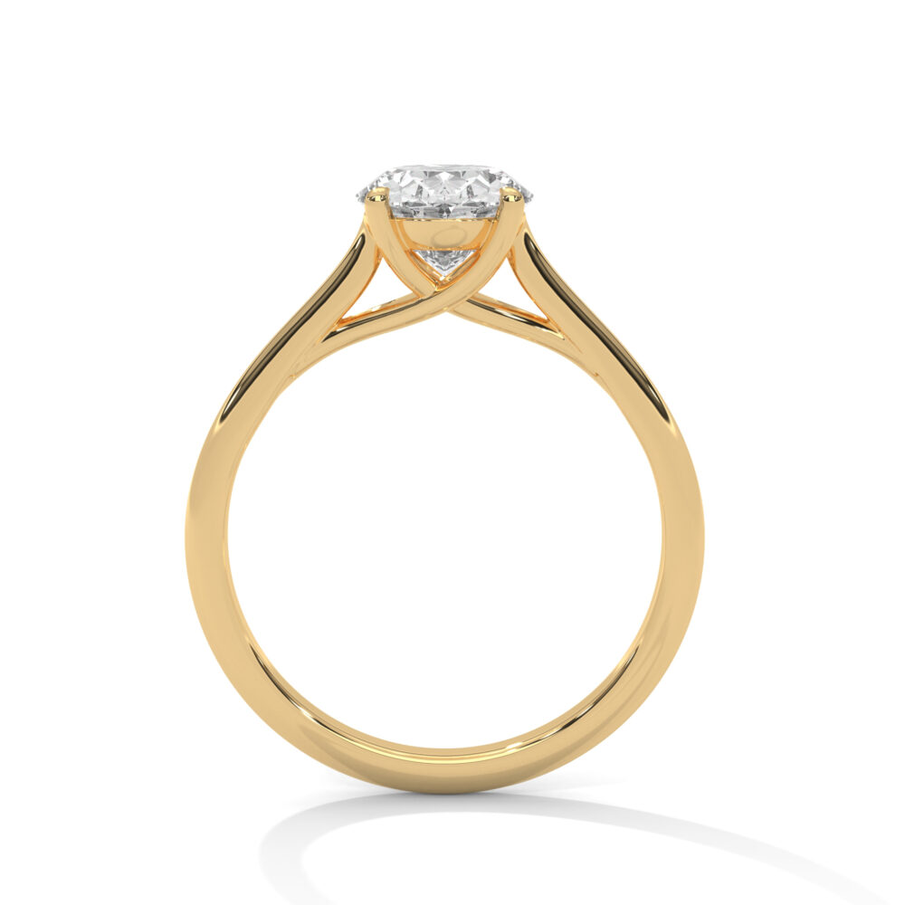 3 CT Oval cut Lab Grown Diamond Engagement Ring for Women - Image 11