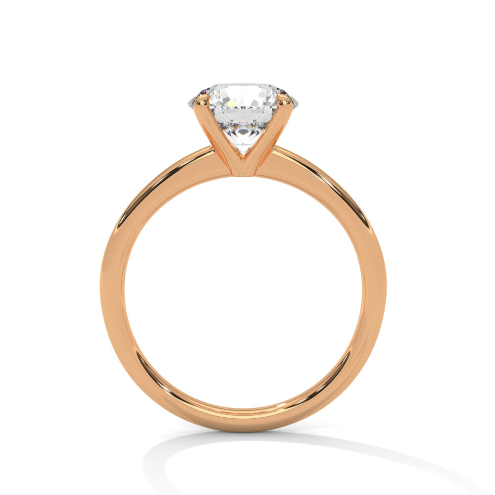 1.5 CT Round Lab Grown Diamond Eco Friendly Halo Engagement Ring - Image 7