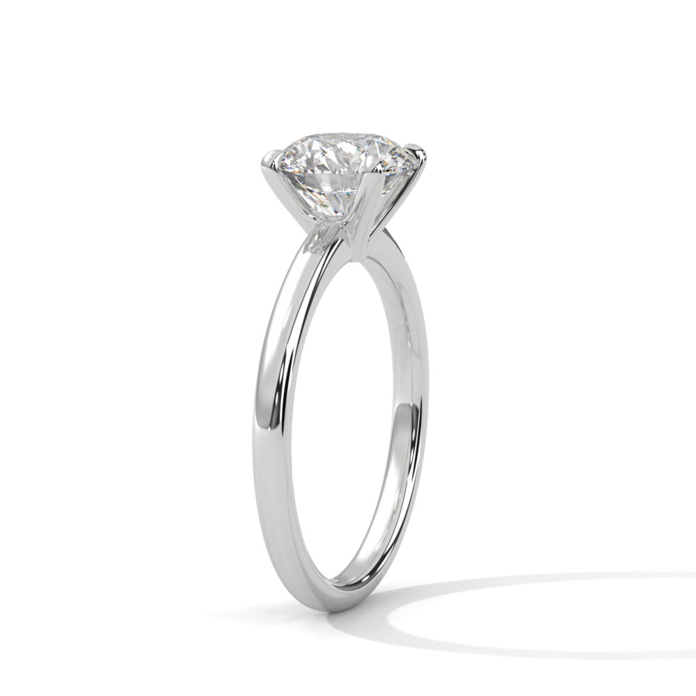 1.5 CT Round Lab Grown Diamond Eco Friendly Halo Engagement Ring - Image 4