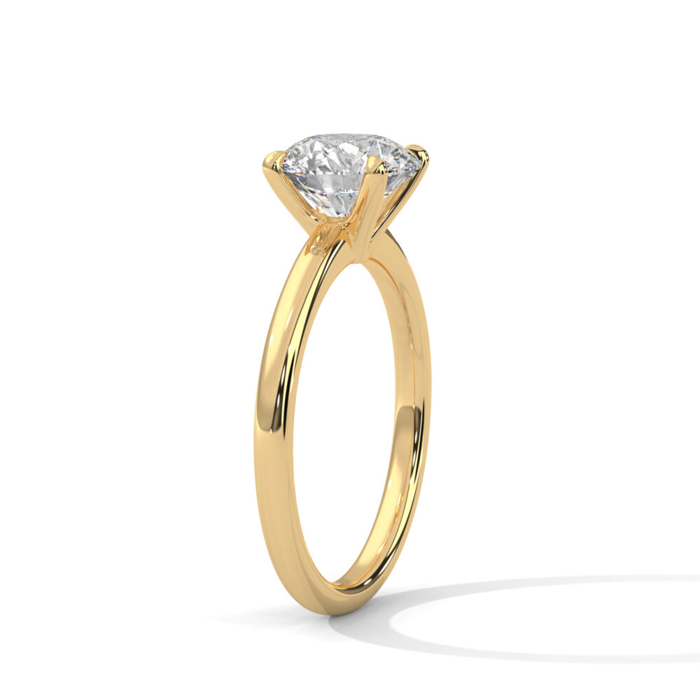 1.5 CT Round Lab Grown Diamond Eco Friendly Halo Engagement Ring - Image 11