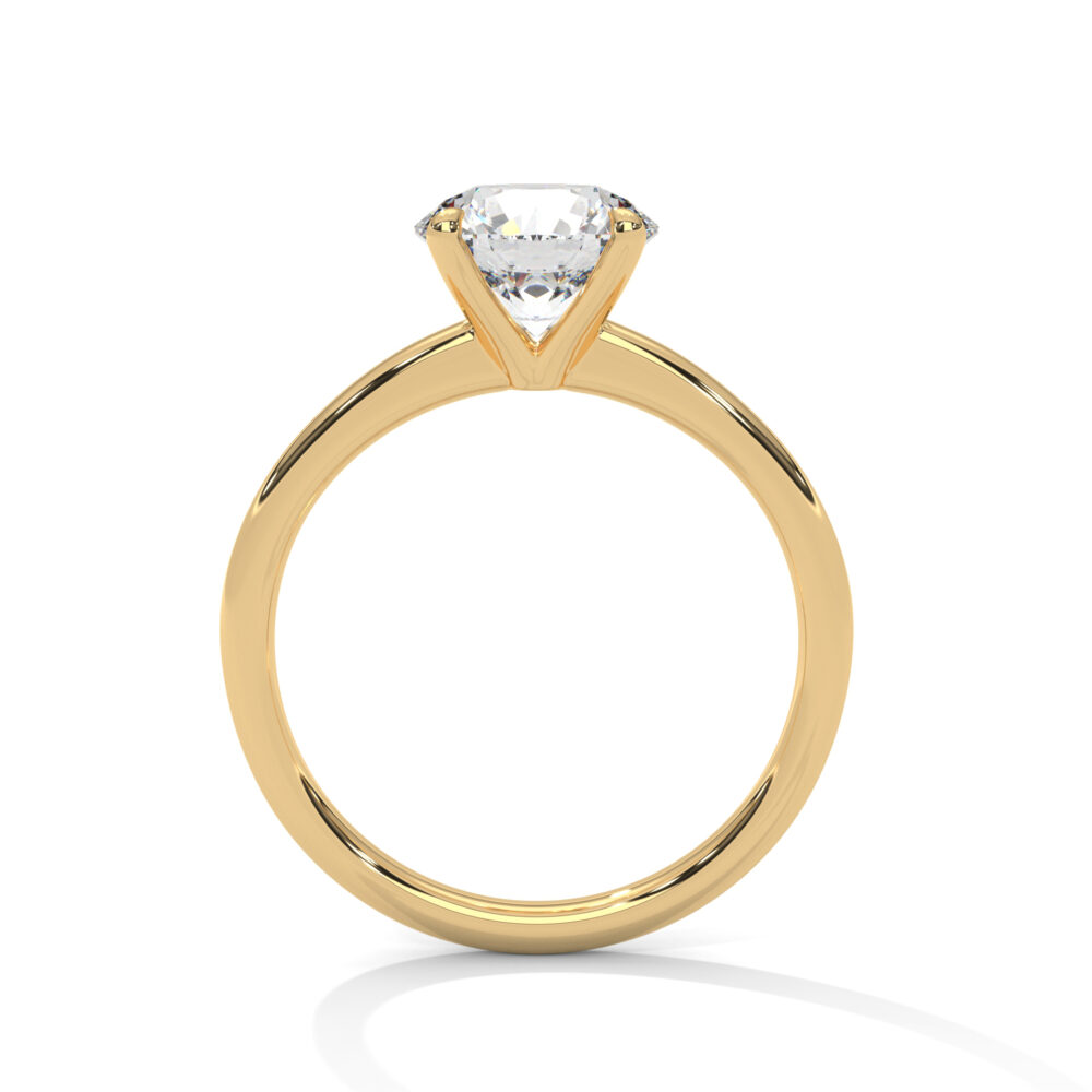 1.5 CT Round Lab Grown Diamond Eco Friendly Halo Engagement Ring - Image 12
