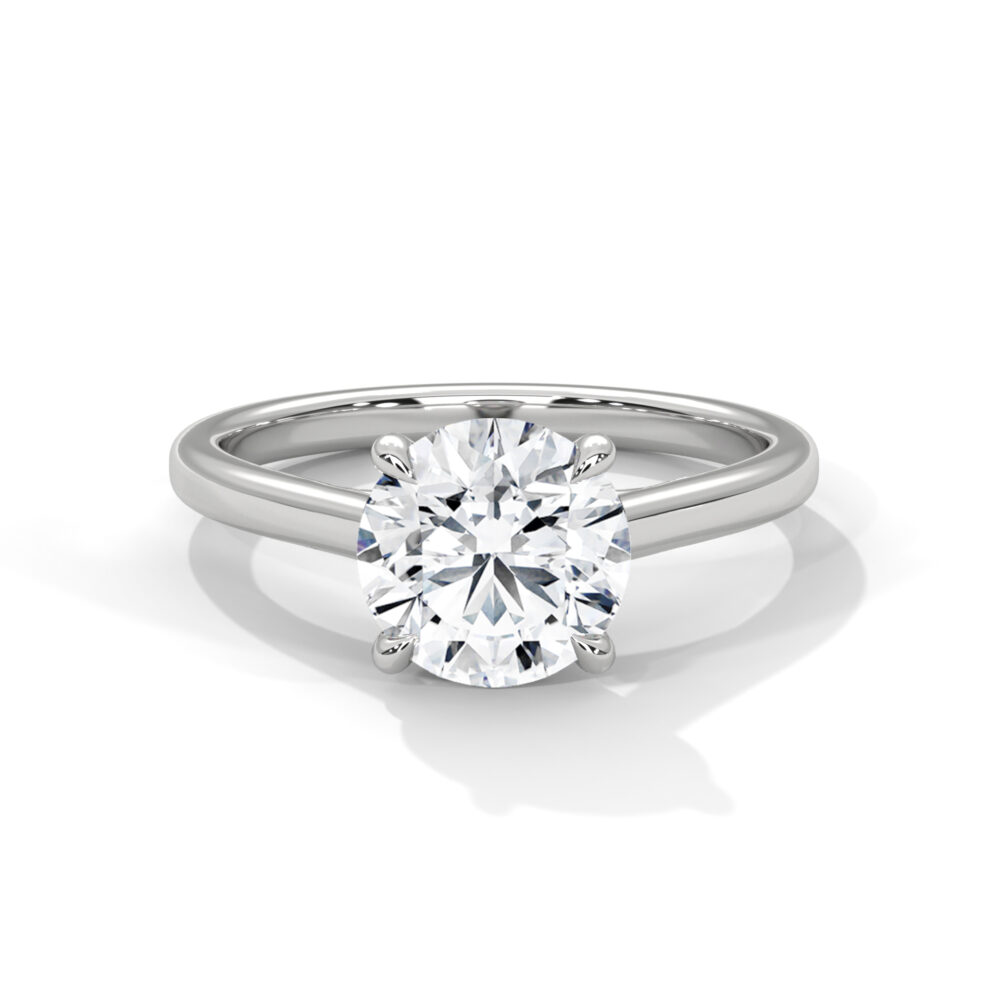 1.25 CT Round Lab Grown Eco Friendly Diamond Engagement Ring