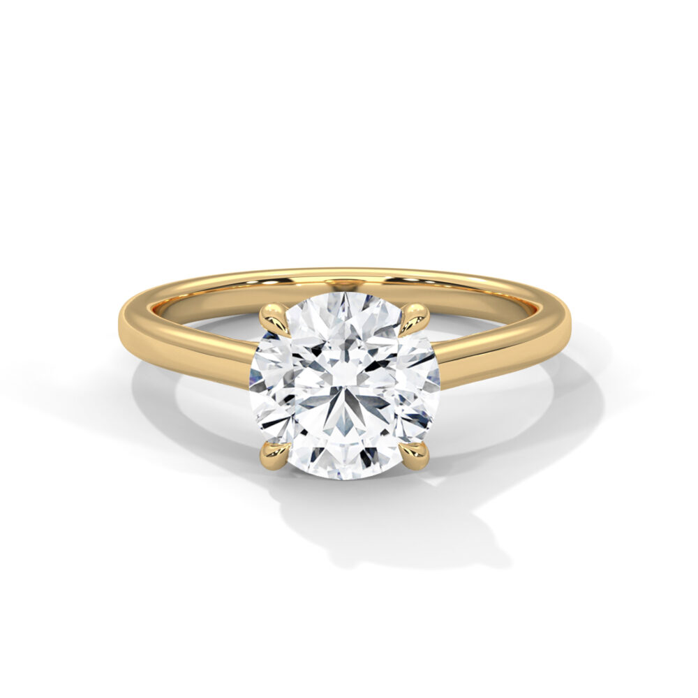1.25 CT Round Lab Grown Eco Friendly Diamond Engagement Ring - Image 7